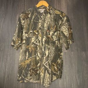 Woolrich Outdoor Guide Collection Camo Button-Up Shirt | XL
